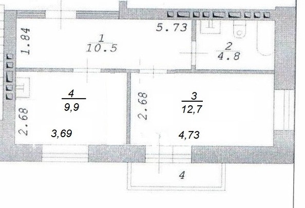 
   Продам 1-комнатную, 37 м², Ключ-Камышенское Плато ул, 18/1

. Фото 11.