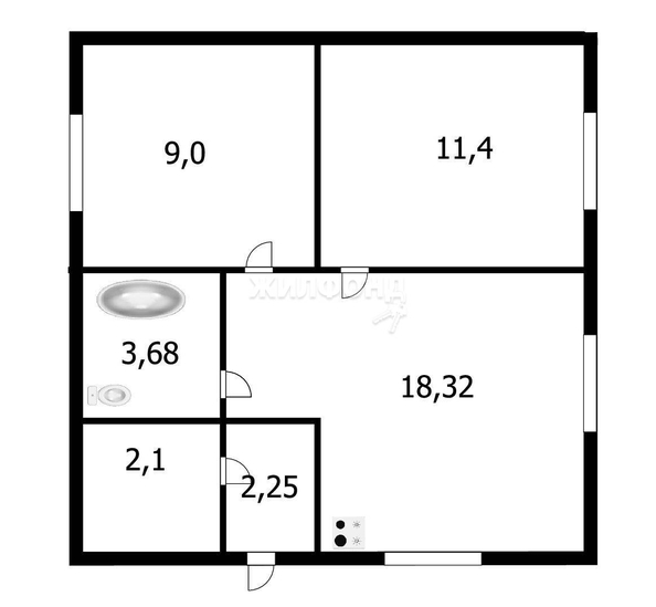 
   Продам дом, 50 м², Новосибирск

. Фото 18.