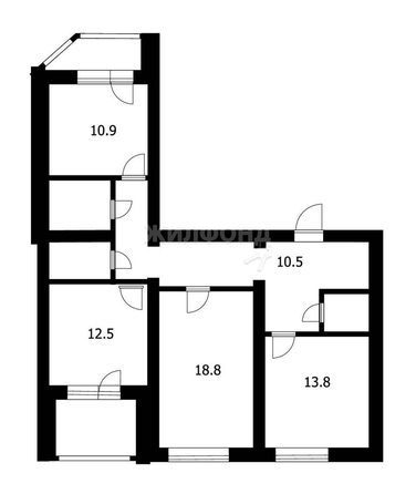 
   Продам 3-комнатную, 85.3 м², Первомайская ул, 123а

. Фото 25.