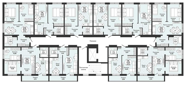 
   Продам 1-комнатную, 40.51 м², Одоевский, дом 4

. Фото 1.