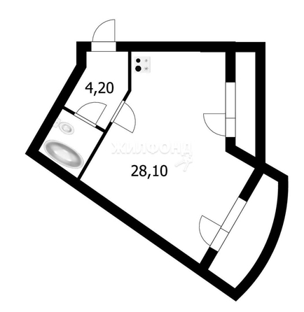 
   Продам студию, 38.8 м², Есенина ул, 67

. Фото 19.