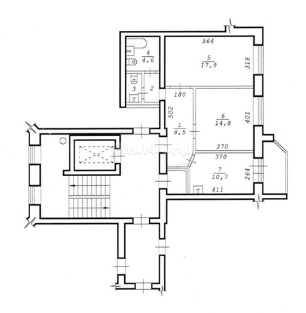 
   Продам 2-комнатную, 60 м², Стартовая ул, 3

. Фото 15.