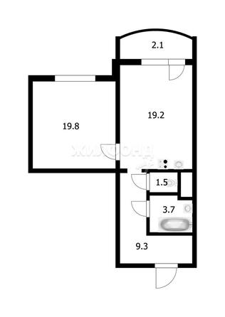 
   Продам 2-комнатную, 53.5 м², Горский мкр, 82

. Фото 2.