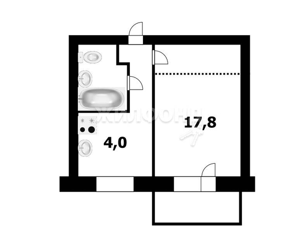 
   Продам 2-комнатную, 35.1 м², Сибиряков-Гвардейцев ул, 53/9

. Фото 18.