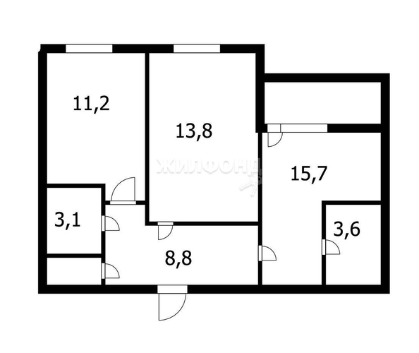 
   Продам 3-комнатную, 60 м², Николая Островского ул, 60

. Фото 29.