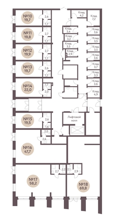 
   Продам помещение свободного назначения, 19.5 м², Зеленый город, дом 1

. Фото 1.