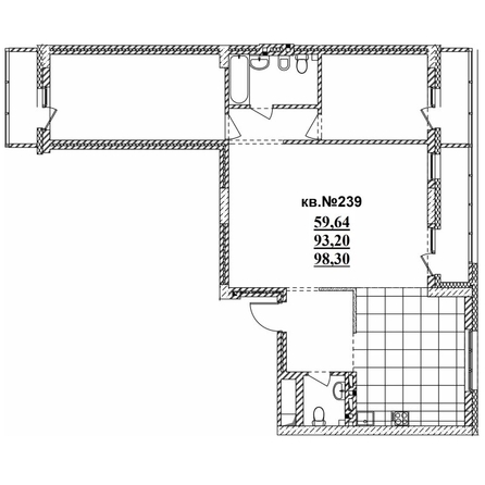 
   Продам 3-комнатную, 98.67 м²,  Римский квартал, 2 очередь

. Фото 1.