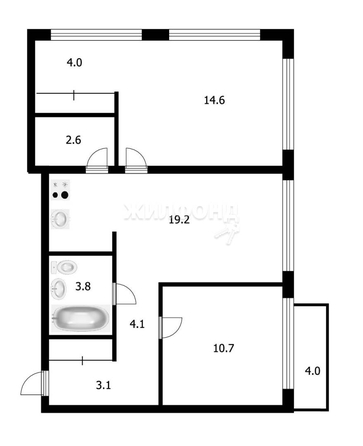 
   Продам 3-комнатную, 62.5 м², 3-й микрорайон, 1

. Фото 1.