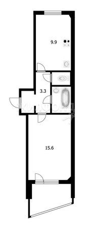 
   Продам 1-комнатную, 33.8 м², Титова ул, 276

. Фото 13.