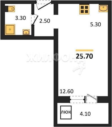 
   Продам студию, 25.7 м², Связистов ул, 162/4

. Фото 5.