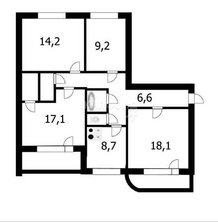 
   Продам 4-комнатную, 89.4 м², Белинского ул, 3

. Фото 24.