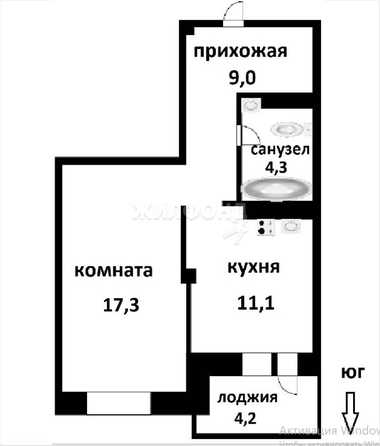 
   Продам 1-комнатную, 45.9 м², Междуреченская ул, 3

. Фото 27.