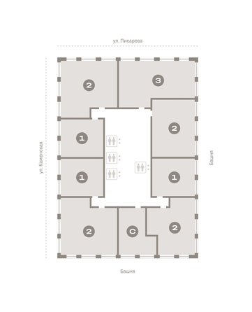 
   Продам 2-комнатную, 84.55 м², Мылзавод, дом 8

. Фото 13.