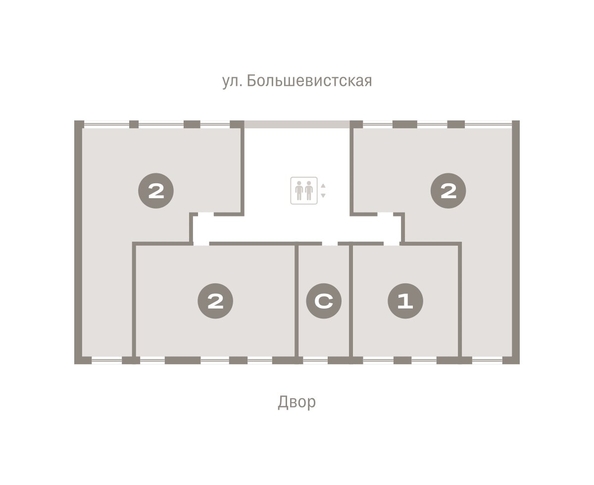 
   Продам 2-комнатную, 125.5 м², Европейский берег, дом 44

. Фото 1.