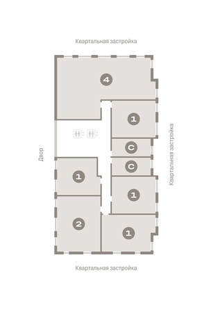 
   Продам 1-комнатную, 58.73 м², Европейский берег, дом 49

. Фото 1.