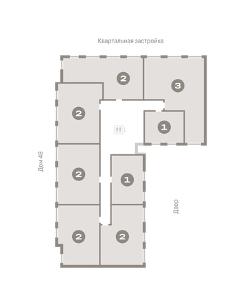 
   Продам 2-комнатную, 63.18 м², Европейский берег, дом 49

. Фото 1.