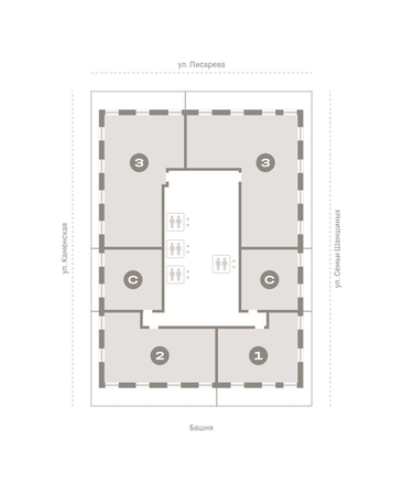 
   Продам 1-комнатную, 80.83 м², Мылзавод, дом 8

. Фото 13.