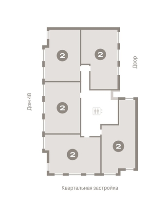 
   Продам 2-комнатную, 72.03 м², Европейский берег, дом 49

. Фото 1.