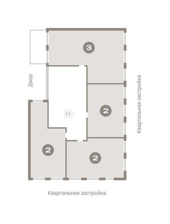 
   Продам 2-комнатную, 68.42 м², Европейский берег, дом 49

. Фото 1.