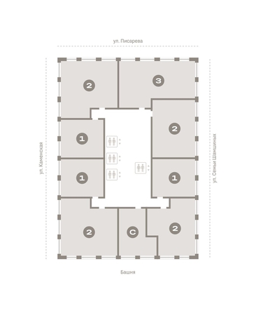 
  Продается 3-комн. квартира, 91.11 м², ЖК Мылзавод, дом 8
. Фото 13.