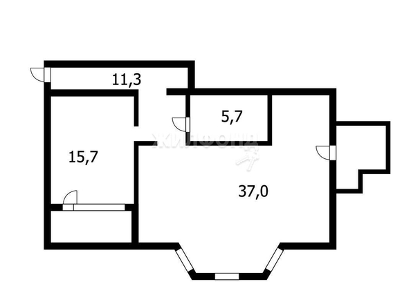 
   Продам 2-комнатную, 69.7 м², Ипподромская ул, 19

. Фото 1.