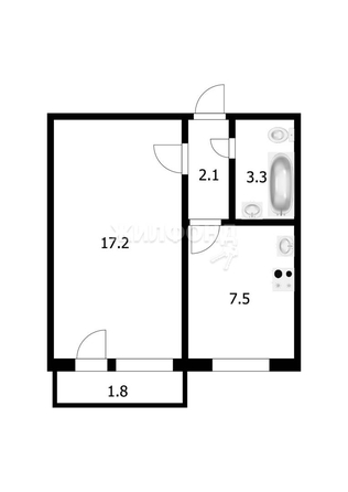 
   Продам 1-комнатную, 30.1 м², санатория Бердский тер, 36

. Фото 7.