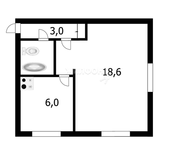 
   Продам 1-комнатную, 31 м², Макаренко ул, 27

. Фото 1.