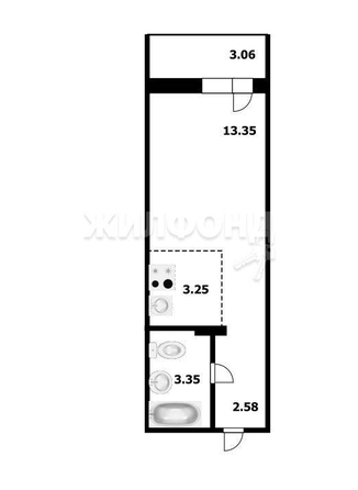 
   Продам студию, 22.49 м², Забалуева ул, 96

. Фото 9.