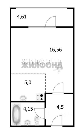 
  Продается студия, 19.5 м², Центральная ул, д. 3
. Фото 1.
