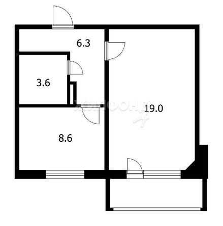 
   Продам 1-комнатную, 37.4 м², Петухова ул, 99/2

. Фото 2.