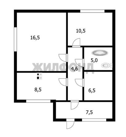 
  Продается дом, 57.2 м², село Новопичугово
. Фото 14.