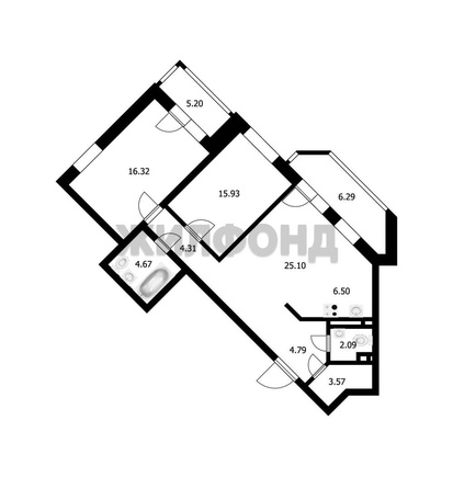 
   Продам 3-комнатную, 83 м², Каспийская (Приозёрный мкр.) ул, 1

. Фото 18.