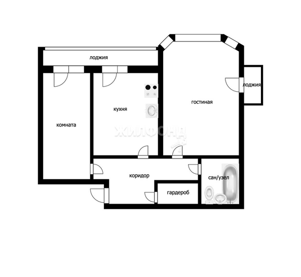 
   Продам 2-комнатную, 70.3 м², Ипподромская ул, 19

. Фото 27.