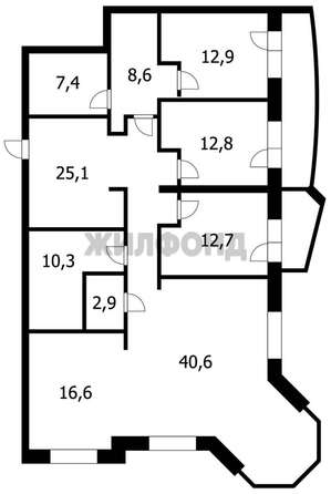 
   Продам 4-комнатную, 149.9 м², Богдана Хмельницкого ул, 11/3

. Фото 7.