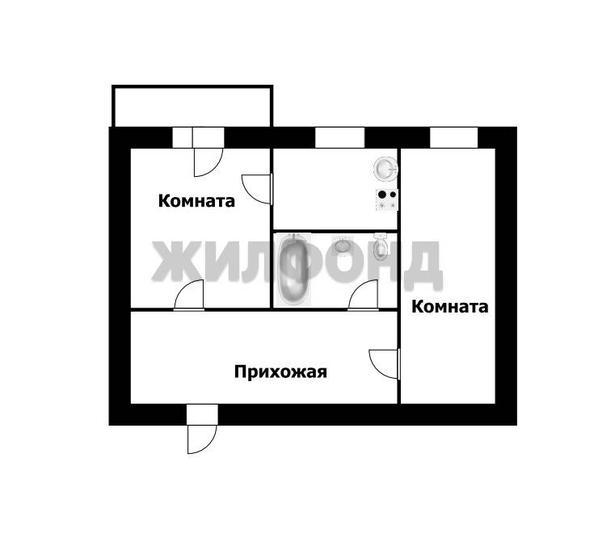 
   Продам 2-комнатную, 43.3 м², Народная ул, 28

. Фото 21.