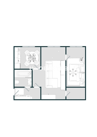 
   Продам 2-комнатную, 41.5 м², 

. Фото 2.