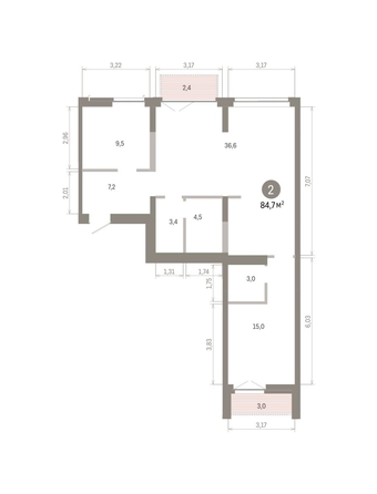 
  Продается 2-комн. квартира 84.68 м², в ЖК Европейский берег, дом 45. Фото 1.