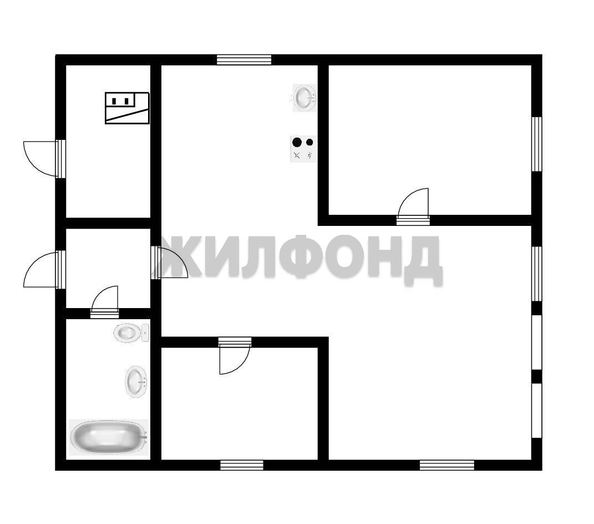 
   Продам дом, 35 м², Новолуговое

. Фото 4.