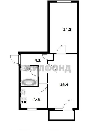 
   Продам 2-комнатную, 43.6 м², Дуси Ковальчук ул, 177/1

. Фото 4.
