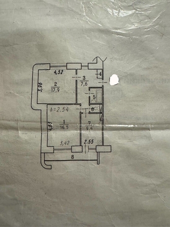 
   Продам 2-комнатную, 55.7 м², Машиностроительная ул, 7

. Фото 2.