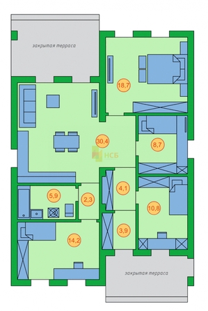 
   Продам дом, 41.9 м², Дружино

. Фото 1.