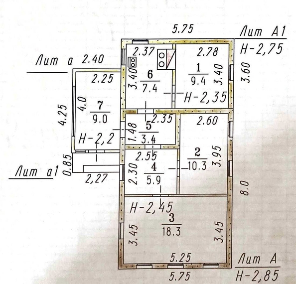 
   Продам дом, 54.7 м², Омск

. Фото 2.