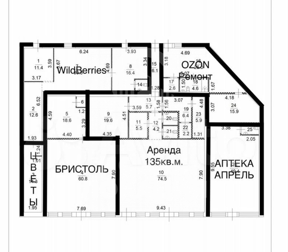 
  Сдается офис, 55.4 м², Дианова ул, д. 1Б
. Фото 9.