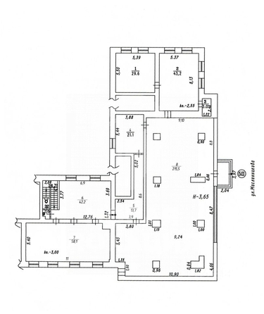 
  Сдается универсальное помещение, 869 м², Масленникова ул, д. 26
. Фото 14.