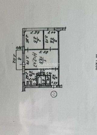 
  Продается 3-комн. квартира, 47.5 м², Романенко ул, д. 14
. Фото 4.