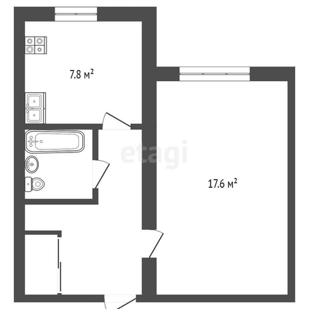 
  Продается 1-комн. квартира, 36.1 м², Бородина ул, д. 4/2
. Фото 5.