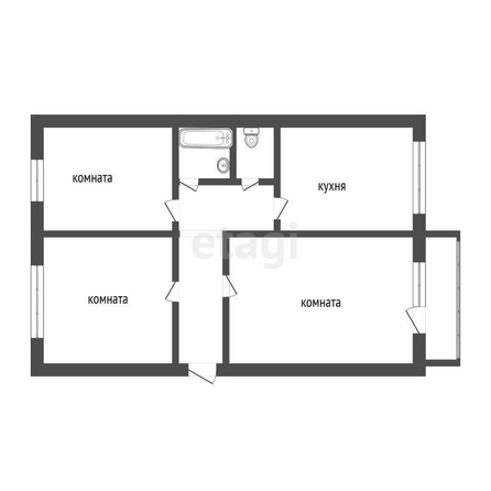 
  Продается 3-комн. квартира, 68 м², Герцена ул, д. 38
. Фото 3.