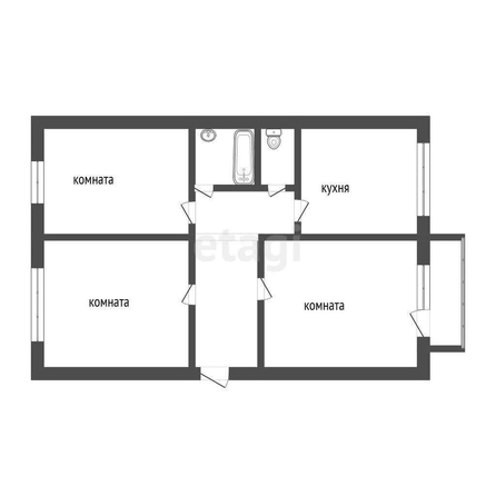 
  Продается 3-комн. квартира, 68 м², Герцена ул, д. 38
. Фото 5.