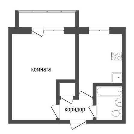
  Продается 1-комн. квартира, 29.3 м², Арктическая ул, д. 25
. Фото 5.