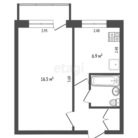 
  Продается 1-комн. квартира, 31.5 м², Силина ул, д. 9
. Фото 4.